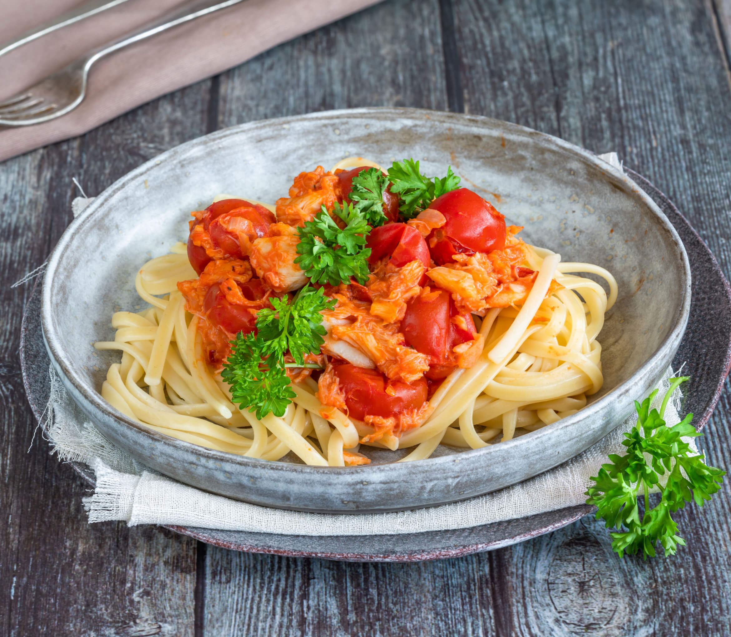Easy Crab Linguine Recipe | All Fresh Seafood