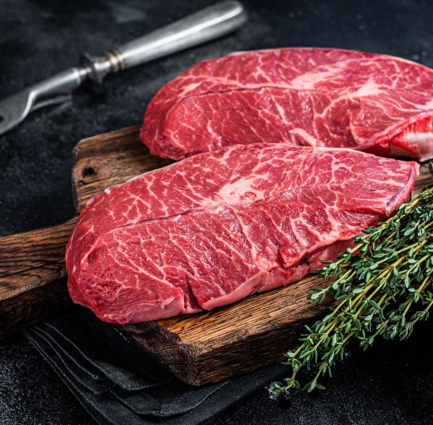 Black Angus "Prime" Flat Iron Steak, 8 oz Steaks