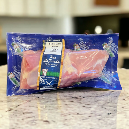 Bell & Evans All Natural Boneless Chicken Thighs, 1 lb Vac Pack