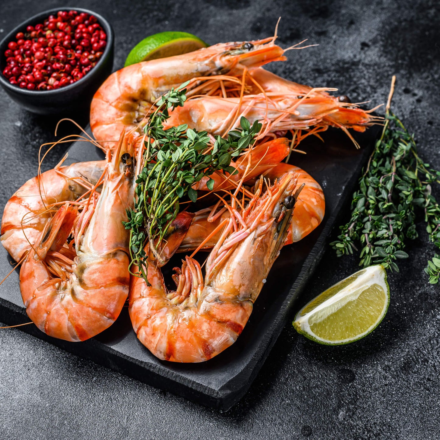 Wild Prawns, Head On, 6-7 Ct. Chem Free, 1 lb