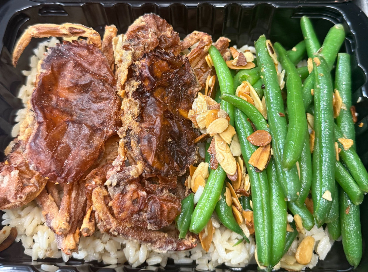 Soft Shells, Sushi Rice, and Almondine Dreams