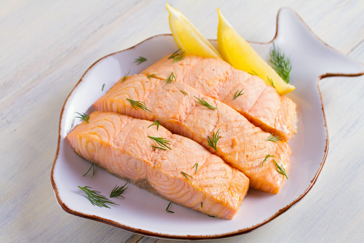 Atlantic Salmon Poached w/ Yogurt Dill Garnish, 2pc - 8 oz Portions