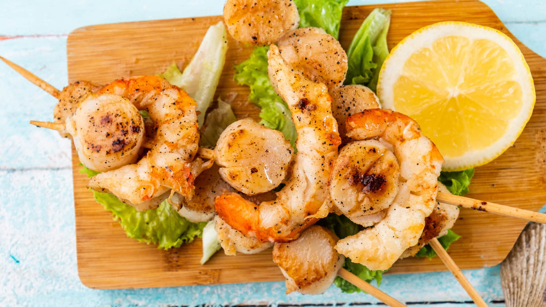 Shrimp and Scallop Skewers