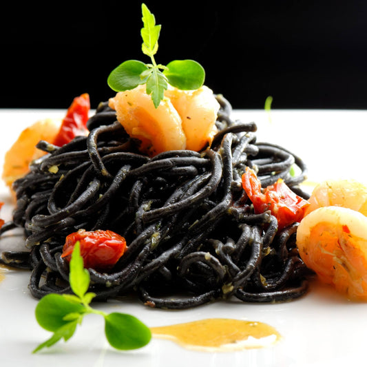 Squid Ink Pasta With Lemon