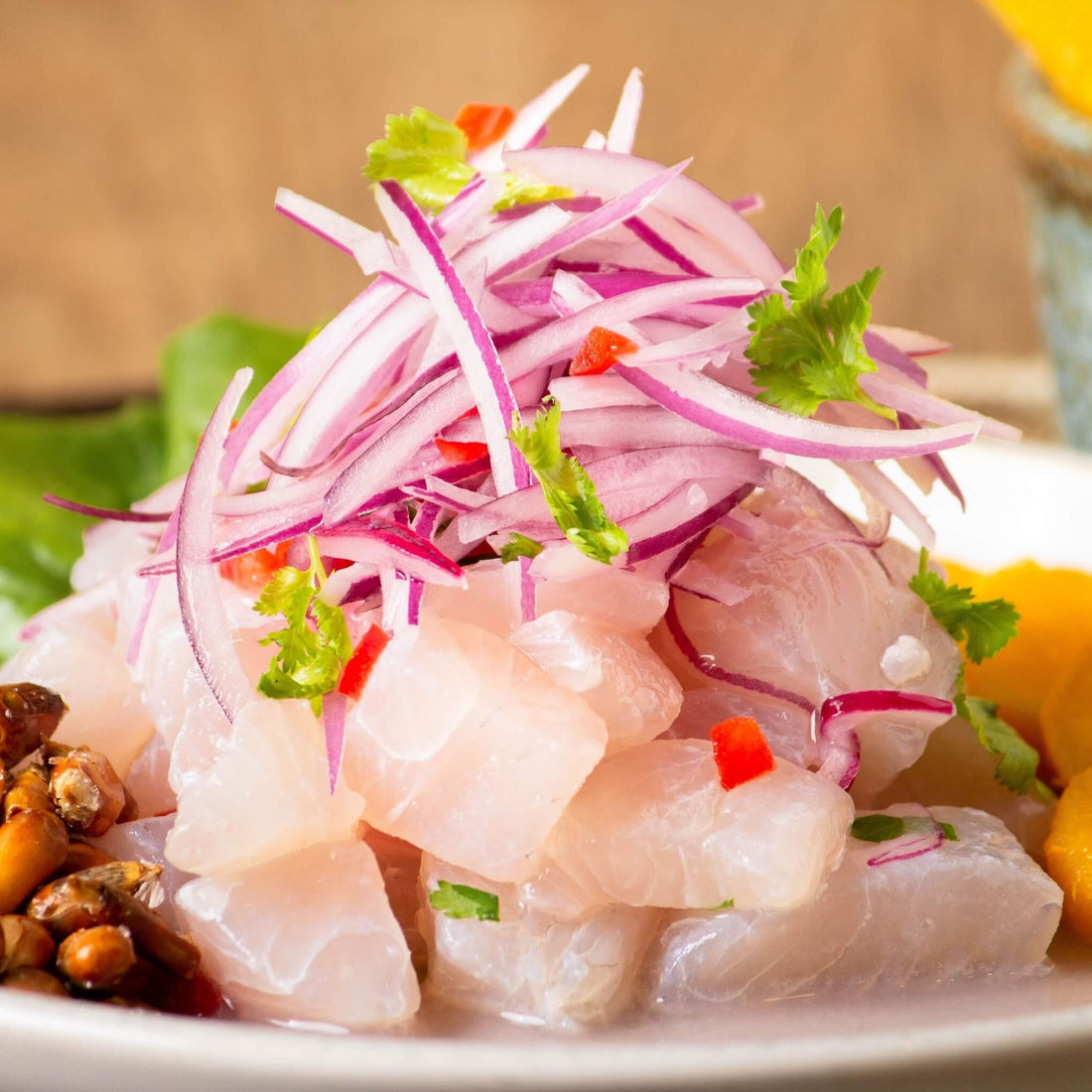 PERUVIAN HALIBUT CEVICHE