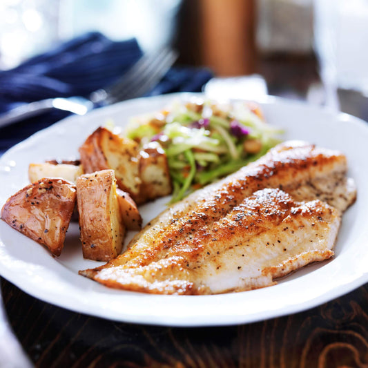 Flakey Tilapia with Garlic and Lemon