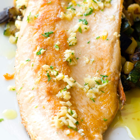 Sautéed Striped Bass with Lemon-Herb Sauce