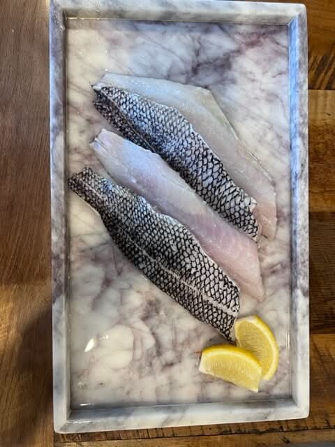 Fresh Black Sea Bass Fillet