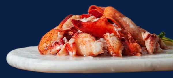 Warm lobster served on a plate