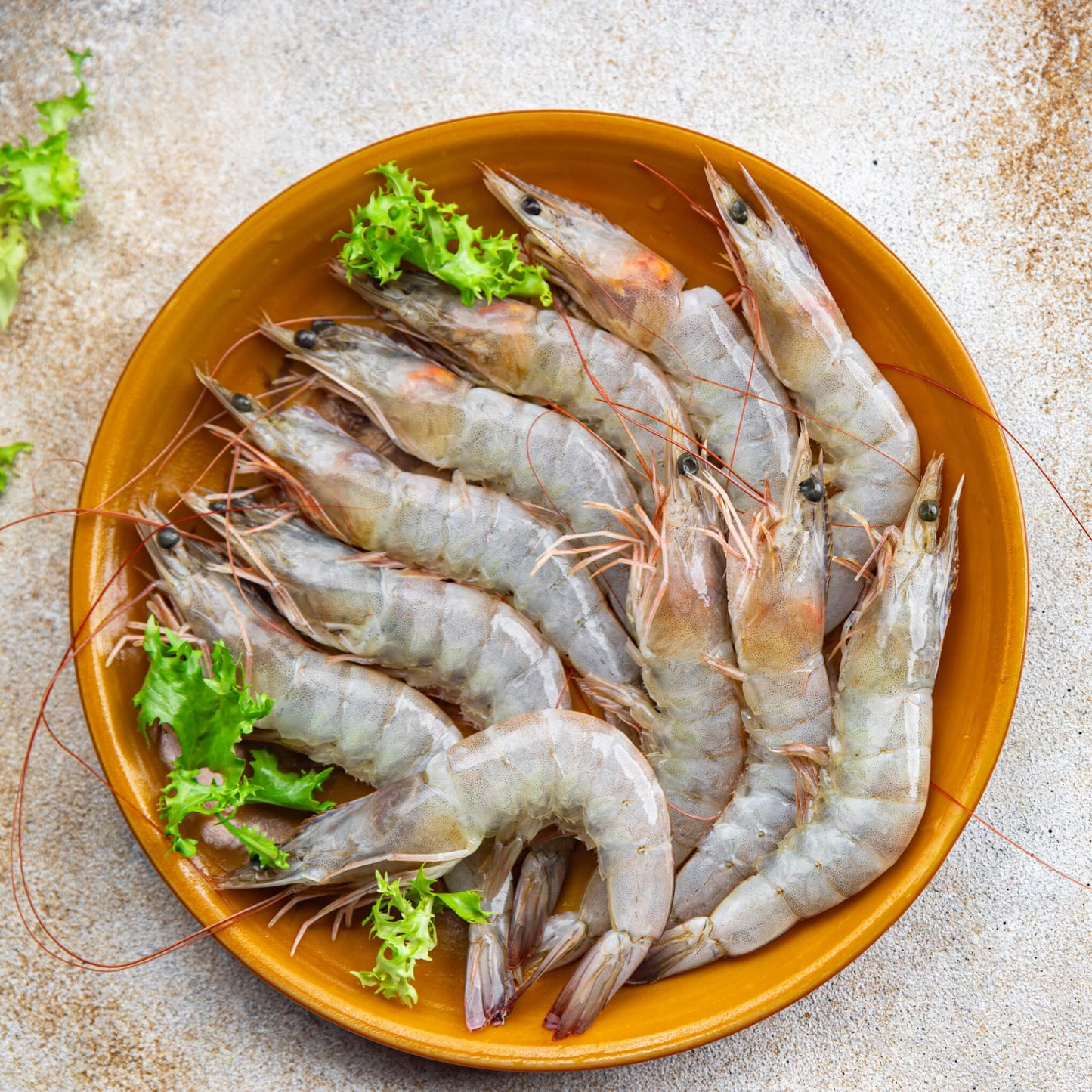 Large Prawns, Head On, U-15 Ct. Chem Free