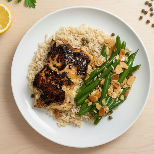 Cod, Capers & A Pilaf Party