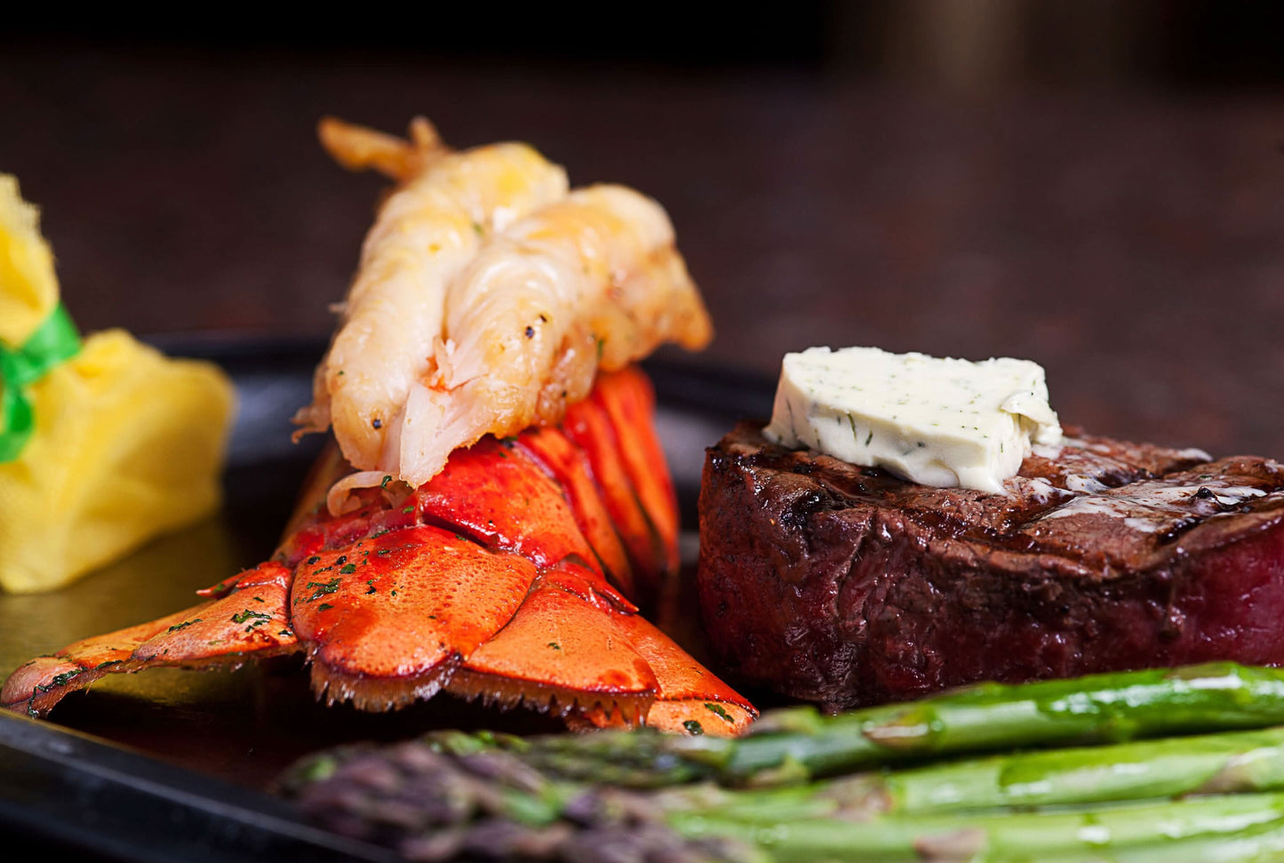 Romantic Surf n Turf Dinner for 2- Oysters, Lobster Tails & Black Angus Rib Eye