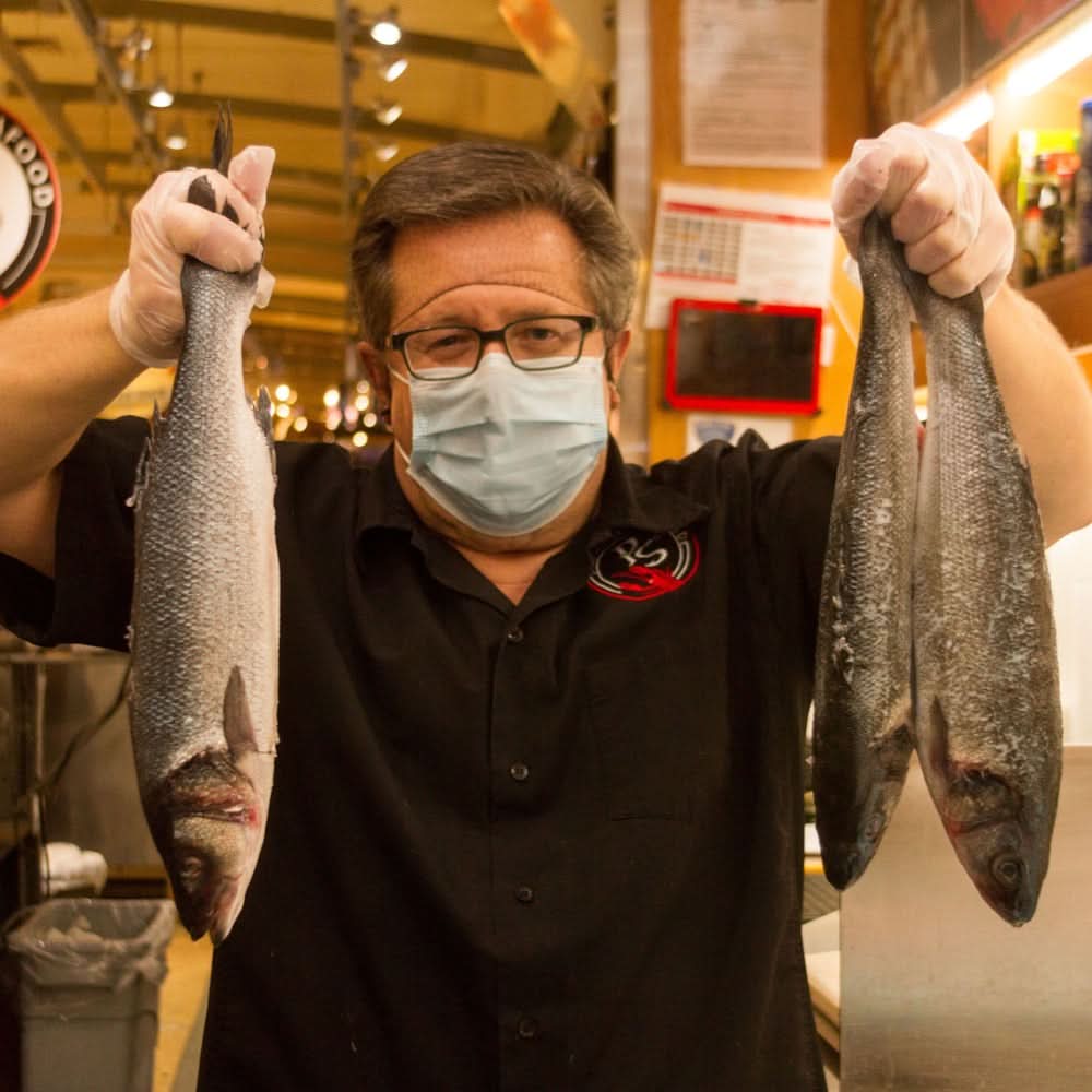 Branzino Fish - Fresh, Whole, Mediterranean, (1 - 1.25 lbs Each)