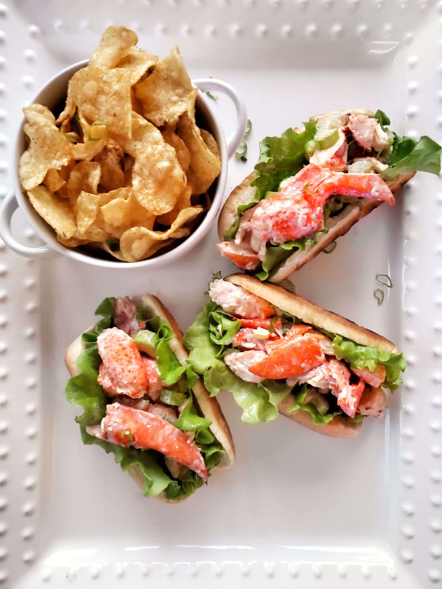Special: Lobster Rolls 4 pack, 2 lb Snow Crab Clusters + 2 Lobster Bisque