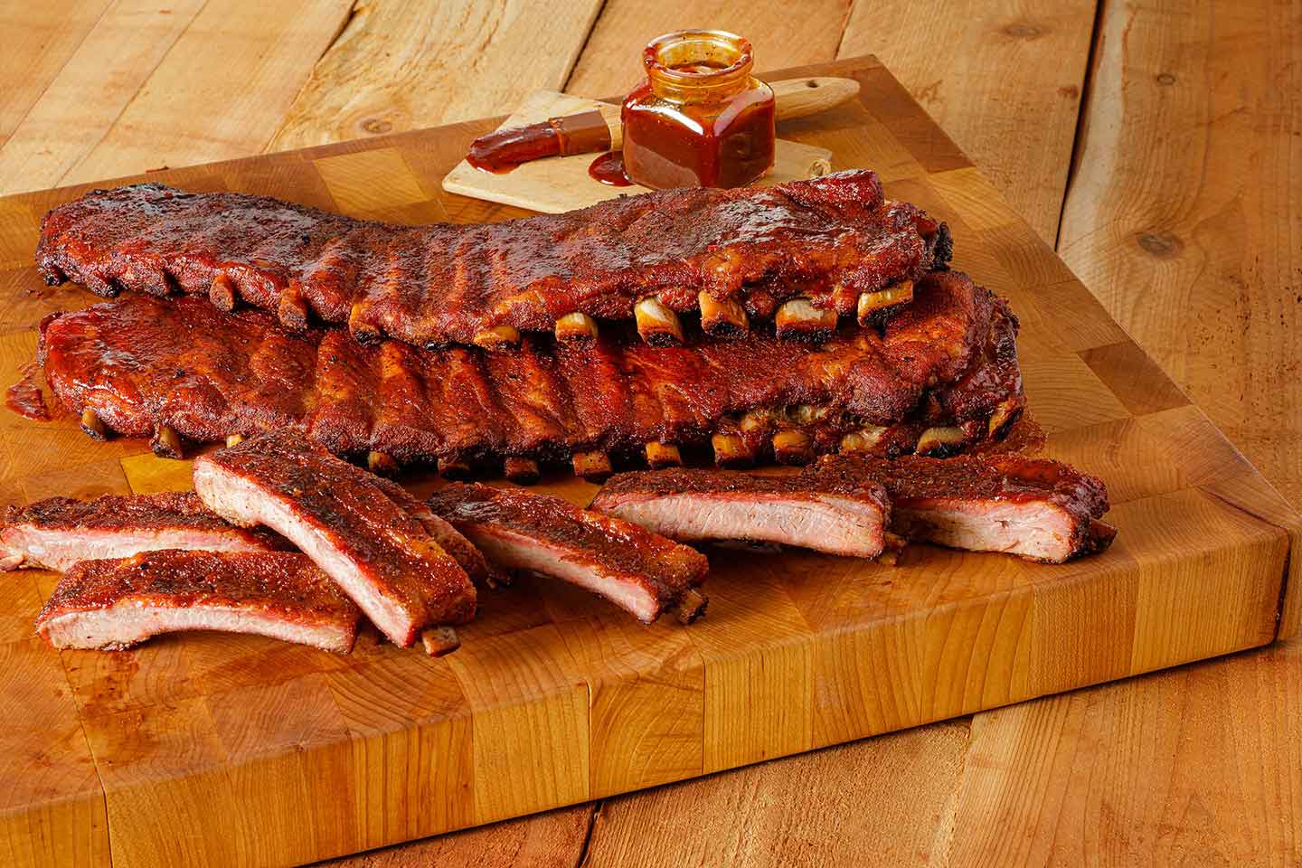 Whole rack of outlet ribs