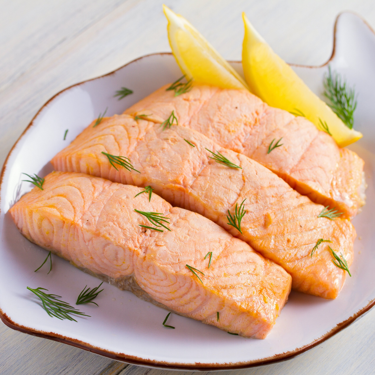 Atlantic Salmon Poached w/ Yogurt Dill Garnish, 2pc - 8 oz Portions
