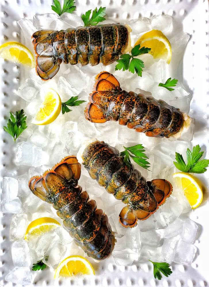 Special: 4 Pack of Lobster Tails, 4-5 oz + 4 Filet Mignon